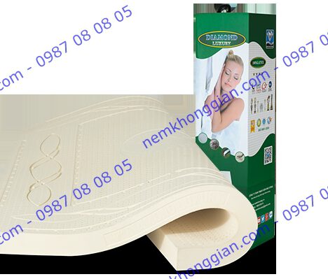NỆM CAO SU THIÊN NHIÊN 2 MẶT LỖ DIAMOND LUXURY