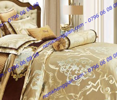 BỘ CHĂN DRAP PHỦ LUXURY GẤM LỤA LXG 7402P