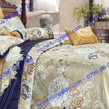 BỘ CHĂN DRAP PHỦ LUXURY GẤM LỤA LXG 7403P