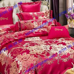 BỘ CHĂN DRAP PHỦ LUXURY GẤM LỤA LXG 7801P
