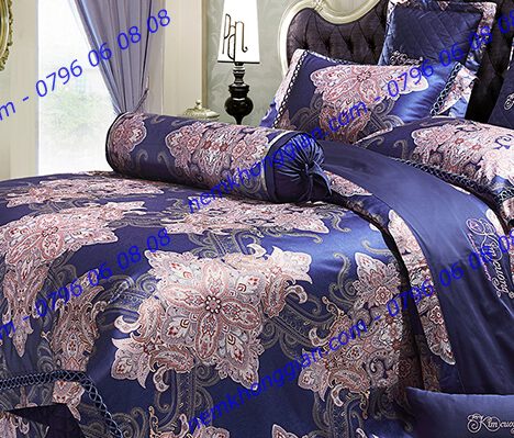 BỘ CHĂN DRAP PHỦ LUXURY GẤM LỤA LXG 7101P
