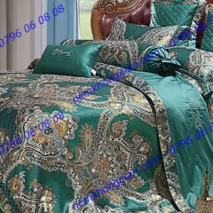 BỘ CHĂN DRAP PHỦ LUXURY GẤM LỤA LXG 7102P