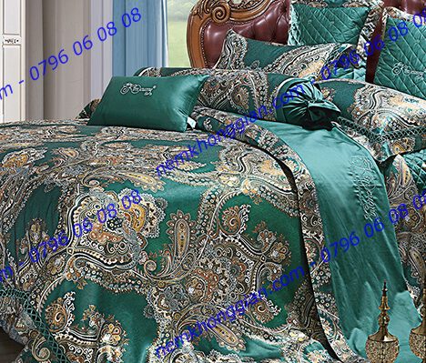 BỘ CHĂN DRAP PHỦ LUXURY GẤM LỤA LXG 7102P