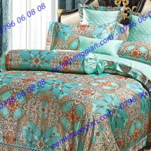 BỘ CHĂN DRAP PHỦ LUXURY GẤM LỤA LXG 7103P