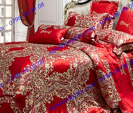 BỘ CHĂN DRAP PHỦ LUXURY GẤM LỤA LXG 7201P