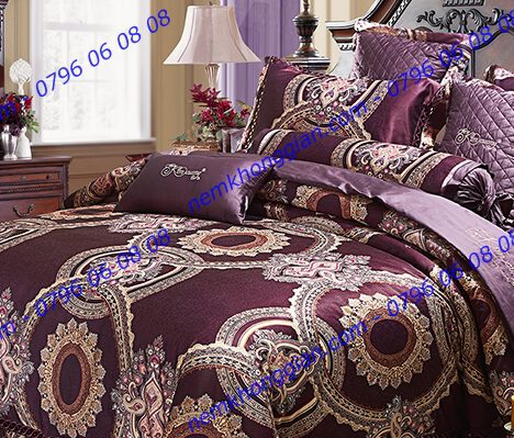 BỘ CHĂN DRAP PHỦ LUXURY GẤM LỤA LXG 7301P