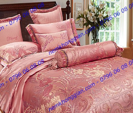 BỘ CHĂN DRAP PHỦ LUXURY GẤM LỤA LXG 7902P
