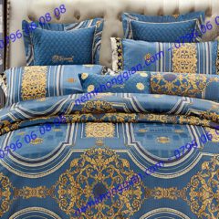 BỘ CHĂN DRAP PHỦ LUXURY GẤM LỤA LXG 8103P