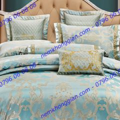 BỘ CHĂN DRAP PHỦ LUXURY GẤM LỤA LXG 8104P