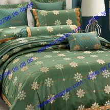 BỘ CHĂN DRAP PHỦ LUXURY GẤM LỤA LXG 8105P