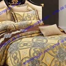 BỘ CHĂN DRAP PHỦ LUXURY GẤM LỤA LXG 8403P