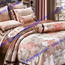 BỘ CHĂN DRAP PHỦ LUXURY GẤM LỤA LXG 8404P