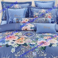 BỘ CHĂN DRAP PHỦ LUXURY TƠ TẰM LXG 8106P